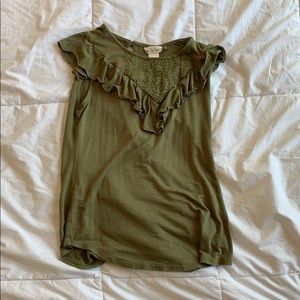 Girls Green Top